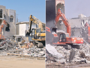 السلطات السعودية تهدم منازل "المسورة" استعدادا لإزالتها
