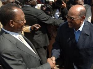 الرئيسان السوداني عمر البشير والتشادي ادريس ديبي 