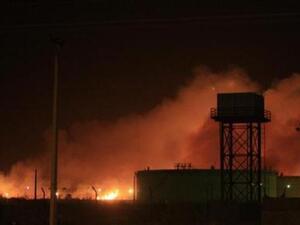 مصنع الاسلحة الذي دمرته الطائرات الاسرائيلية