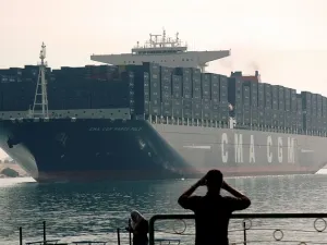The canal is the fastest shipping route between Europe and Asia and one of Egypt’s main sources of foreign currency. (AFP/ File)