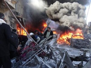 13 قتيلا بقصف جوي للنظام السوري على مدينة الباب