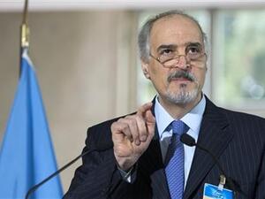 رئيس وفد الحكومة السورية الى مفاوضات جنيف بشار الجعفري
