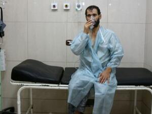 أحد كوادر المركز الطبي الذي استهدف بغاز الكلور في ريف حماة