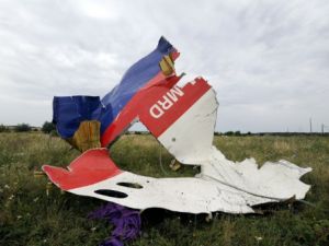 بقايا الطائرة الماليزية 