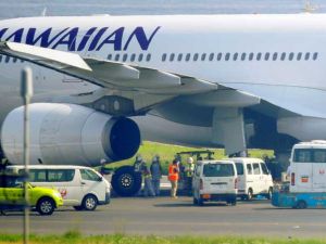 طائرة تابعة لخطوط هاواي تحط اضطراريا في طوكيو
