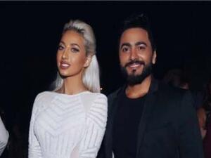 الفنان المصري تامر حسني والفاشنيستا السعودية روز