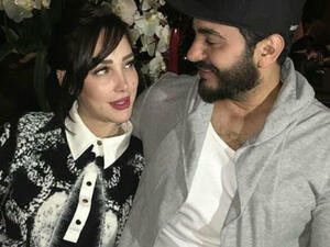 Rumor has it that Tamer Hosny is on his way to meet his wife Basma Bousil who is currently in the United States where she would be giving birth to their third child. (Source: tamerians - Instagram) Rumor has it that Tamer Hosny is on his way to meet his wife Basma Bousil who is currently in the United States where she would be giving birth to their third child. (Source: tamerians - Instagram)