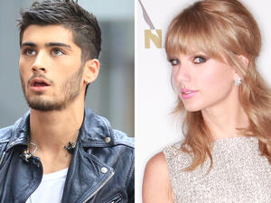 Zayn Malik admits he 'blushed' when Taylor Swift told him he was cool and that she liked his debut solo album. (j-14.com)