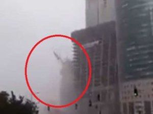 لحظة سقوط رافعة في تل ابيب ومقتل اسرائيلي