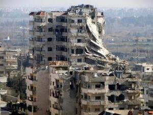 مبان مدمرة في حمص
