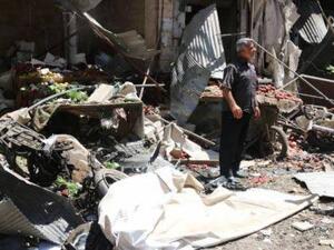 عشرات القتلى بغارات على ادلب
