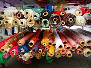 Textile merchants are facing a difficult time at the moment. (File photo)