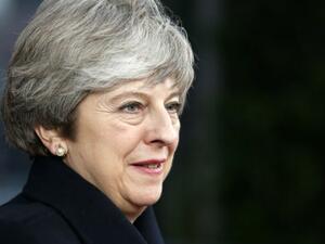Britain's Prime minister Theresa May arrives to attend the first day of a European union summit. (AFP/File)