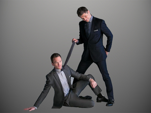 الممثل العالمي نيل باتريك هاريس وزوجه ديفيد بروتكا