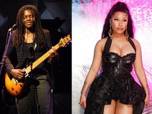 The lawsuit was filed Monday  (Source: tracychapmanonline, nickiinaj / Instagram)  The lawsuit was filed Monday  (Source: tracychapmanonline, nickiinaj / Instagram)