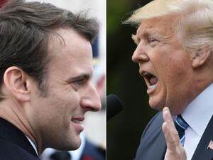 الاجتماع بين ماكرون وترامب سيستمر قرابة ساعة وربع الساعة 