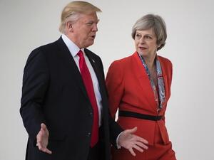 ترامب يستهل زيارته لبريطانيا بانتقاد ماي

