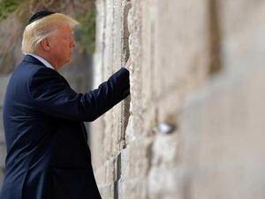 Donald Trump went to the Western World unaccompanied by any Israeli leader (AFP)