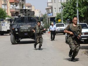 Turkish special forces during clashes with Kurdish groups central Diyarbakir southeast Turkey June 9 2015 (AFP/File)