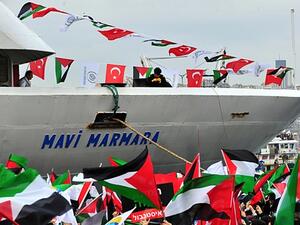 A Turkish aid flotilla was attacked in 2010 as it attempted to sail to Gaza, leading to a six-year hiatus in relations between Turkey and Israel that was only reconciled this week. (File photo)