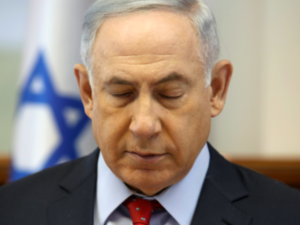 Prime Minister Netanyahu maybe going into the next Israeli General Election blindfolded (AFP/ File Photo)