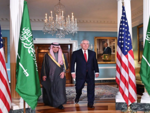 وزير الخارجية السعودي عادل الجبير ونظيره الأمريكي ريكس تيليرسون