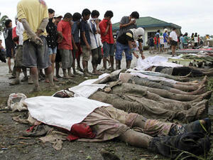 Death toll in the upwards of 10,000 after typhoon Haiyan. [atlanticwire]