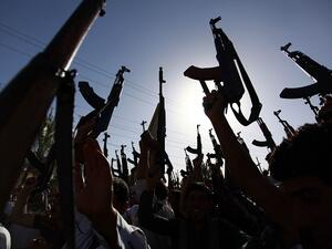 The US-made weapons were either captured or illegally traded from poorly secured Iraqi military stockpiles. (AFP)