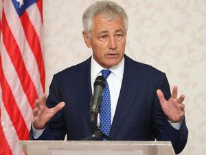  US Defense Secretary Chuck Hagel. AFP PHOTO / KAMARUL AKHIR