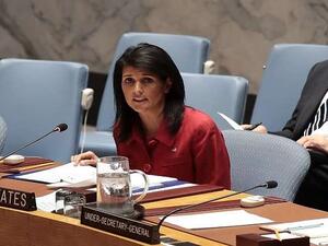 سفيرة أمريكا لدى الأمم المتحدة، نيكي هايلي