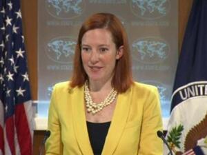 المتحدثة باسم وزارة الخارجية الأمريكية جين بساكي