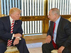 رئيس الحكومة الاسرائيلية نتنياهو والرئيس الأمريكي ترامب