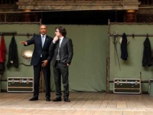  الرئيس الأمريكي باراك أوباما يزور مسرح جلوب