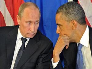  الرئيسان الأمريكي باراك اوباما والروسي فلاديمير بوتين