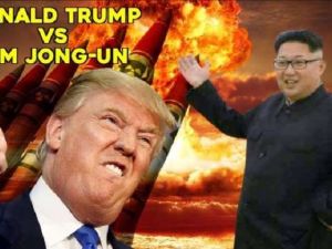 الرئيس الأمريكي دونالد ترامب ووالزعيم الكوري الشمالي كيم جونغ-أون