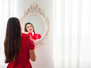 لا تلوم أو توبخ نفسك أمام المرآه 