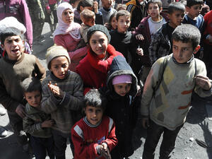 The Palestinian refugee camp continues to see violence inflicted by Daesh and the Syrian regime. (AFP/File)