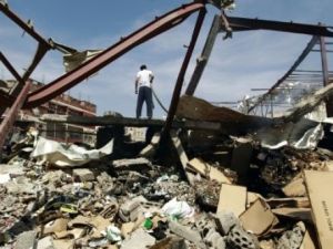 A hospital in north Yemen run by the medical aid group Medecins Sans Frontieres (MSF) was destroyed late on Monday by a missile strike. (AFP/File)