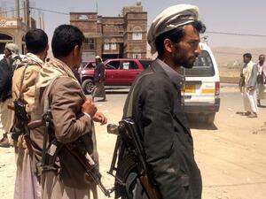 مقاتلون من الحوثيين في محافظة عمران / اليمن/أ.ف.ب