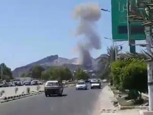 انفجار مخزن أسلحة بمحافظة عدن جنوبي اليمن