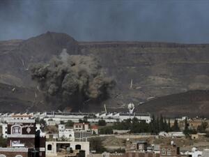 من غارات التحالف على العاصمة اليمنية صنعاء