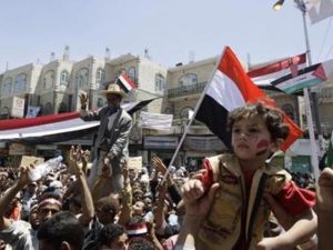 من إحتجاجات الجماهير اليمنية