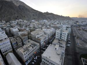 An aerial view of Mukalla, Yemen. (AFP/File)