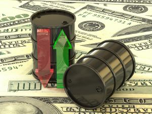 Oil prices hit 2-week high, US dollar little changed