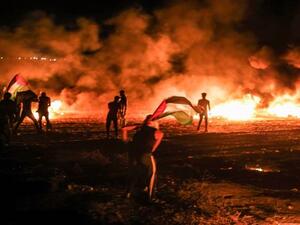 تظاهرات "الإرباك الليلي" على حدود غزة تتواصل لليوم الرابع