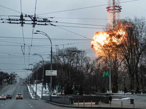 الجيش الروسي يقصف التلفزيون الأوكراني في كييف