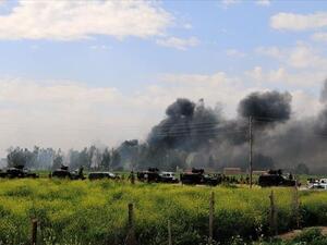 قصف صاروخي على قاعدة التاجي شمالي بغداد