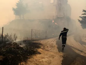 ارتفاع عدد ضحايا حرائق الجزائر الى 65 قتيلا بينهم 28 عسكريا