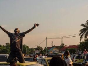 انصار الرئيس فيليكس تشيسكيدي في شوارع كينشاسا