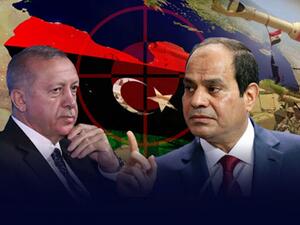 الرئيس المصري عبد الفتاح السيسي (يمين) والرئيس التركي رجب طيب اردوغان